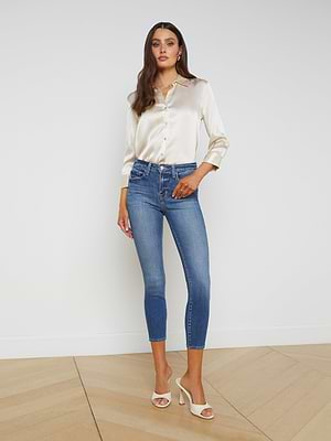 Margot Cropped Skinny Jean jean L'AGENCE
