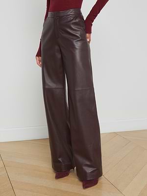 Livvy Leather Trouser pant L'AGENCE Sale